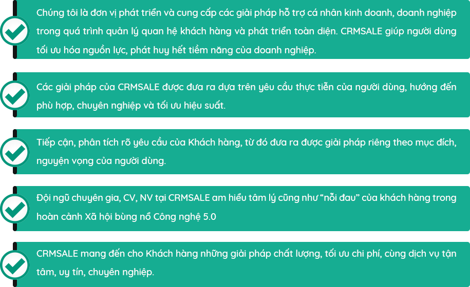 Tại sao chọn CRM SALES