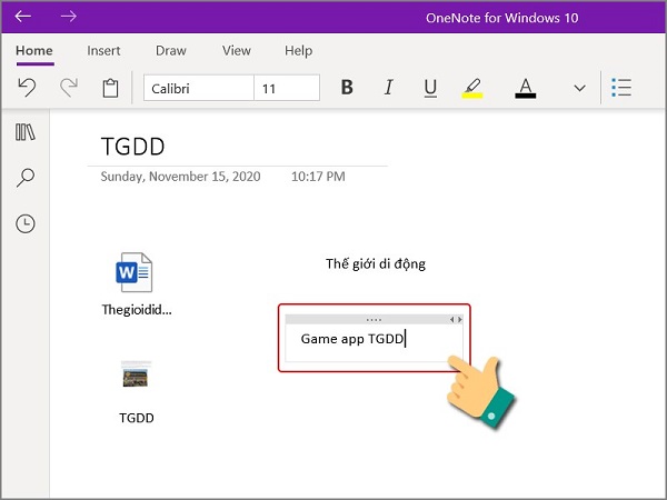 hướng dẫn tạo ghi chú trên onenote 2